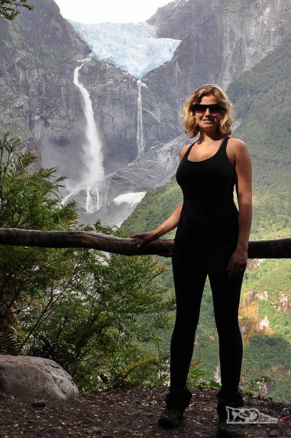 Três quilômetros de trilhas nos levam a esse belo mirante para o Vetisquero Colgante, no Parque Nacional Queulat, na Carretera Austral, no sul do Chile